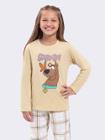 Pijama Manga Longa Infantil Xadrez Scooby