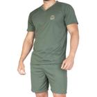 Pijama Masculino de Calor em malha Premium Conjunto de verão Pijama Masculino Manga curta e Short Fresquinho e macio