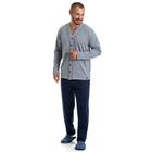 Pijama Masculino Longo Aberto - 08.02.013 Azul