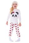 Pijama Menina Blusa Manga Longa e Calça Panda