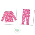 Pijama Menina Kyly Blusa em Algodão e Calça em Cotton Corujinhas- Rosa