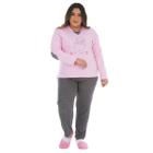 Pijama plus size feminino para o inverno ELEGANCE Victory