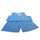 Pijama Reg.Curto Inf. Masc Azul Idade 02,04,06,08,10,12 -004