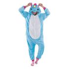 Pijama Unicórnio Azul Macacão Kigurumi com Capuz- Fantasy