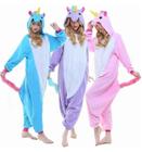 Pijama Unicórnio Infantil E Adulto Macacão Kigurumi Cosplay