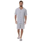 Pijama Victory Masculino Clássico Camisa Com Fecho De Botões Básico Modelo Americano