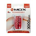 Pilha AA Recarregavel Mox AA X2 3000MAH