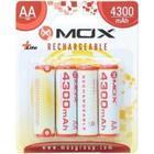 Pilha AA Recarregavel Mox AA X4 4300MAH