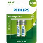 Pilha AA recarregável Philips 2500mAh R6B2RTU25/59 - cartela com 2 unidades