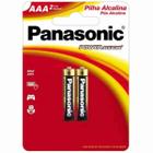 Pilha AAA Alcalina Panasonic - Kit com 2 unidades