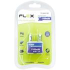 Pilha AAA Recarregável 1000 mAh Flex - Kit com 2 unidades