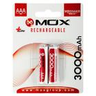 Pilha AAA Recarregavel Mox AAA X2 3000MAH