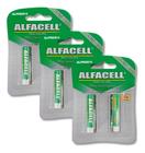 Pilha AAA Recarregavel Palito Ni-MH Alfacell 3A 1.2V 1200 mah 6 Unidades