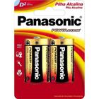 Pilha Alcalina 1,5V D (C/2 Pilhas) Panasonic - CAR / 2