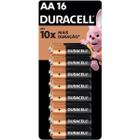 Pilha Alcalina AA Blister com 16 Duracell MN1500B16