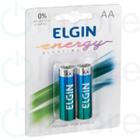 Pilha  Alcalina  AA Elgin 1.5V  LR6  2 Unidades