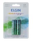 Pilha Alcalina AA Elgin Energy LR06 1,5V (Blister C/2) - Elgin pilha