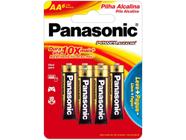 Pilha Alcalina AA Power Alkaline LR6XAB/L6P5192 - Panasonic 1,5V 6 Unidades