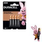 Pilha alcalina aaa 1,5v blister c/4 mn2400b4 duracell