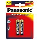 Pilha alcalina aaa c/2un panasonic