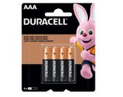 Pilha Alcalina AAA Duracell 4 Unidades - MN2400B4