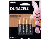 Pilha Alcalina Aaa Duracell 8 Unidades