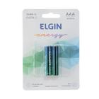 Pilha Alcalina AAA LR03 1.5V com 2 unidades Elgin