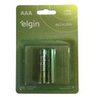 Pilha Alcalina AAA Palito 1,5V LR032 Elgin Com 2 un Original