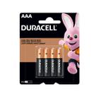 Pilha Alcalina Aaa Pequena Duracell Com 4 Unidades