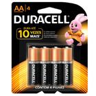 Pilha Alcalina Duracell AA C/4