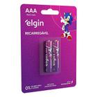 Pilha Alcalina Elgin AAA 1,2V Recarregável 2 Unidades