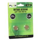 Pilha Alcalina Lr1130 Ag10 1.5V Blister C 2 Pçs Flex Fxlr02