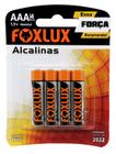 Pilha Alcalina Palito AAA com 4 Un FoxLux