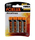 Pilha Alcalina Pequena AA com 4 Un FoxLux