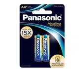 Pilha Alcalina Premium pequena AA com 2 - Panasonic