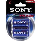 Pilha Alcalina Sony Stamina Plus C Blister Com 2 Un Am2-B2D