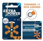 Pilha Auditiva 13 com 60 unidades - Extra Power (SELO LARANJA)