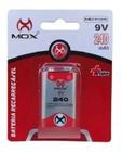 Pilha Bateria 9V Recarregavel 240mah Mox MO-9V240UN