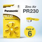 Pilha Bateria Auditiva PR230 Zinc Air 1.4V Panasonic - Cartela C/6