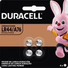 Pilha Botão Alcalina 1,5v LR44 (C/4 Pilhas) Duracell