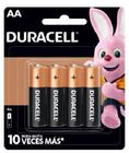 Pilha Duracell AA Pequena Alcalina Cartela Com 4 Unidades