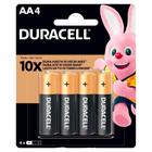 Pilha Duracell Alcalina Pequena Aa Cartela Com 4 Pecas