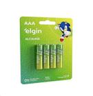 Pilha Elgin AAA Alcalina - 4 Unidades - Ideal Imports