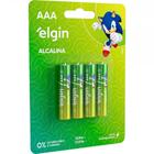 Pilha Elgin Alcalina Aaa Palito Com 4 Pecas - 82155