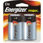 Pilha Energizer Max Alcalina Premium D (Grande) 1,5 Volts C/ 2 unidades. Longa duração.