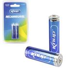 Pilha knup recarregável kp-2800 c/2 aaa 1100mah