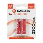 Pilha Mox MOB2AA23 - AA - 2300MAH - 2 Unidades - Recarregavel