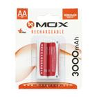 Pilha Mox Recaregavel AA com 2 3000MAH