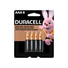 Pilha Palito AAA Alcalina 8 unidades Duracell