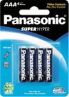 Pilha Palito AAA Panasonic - c/4 (caixa com 12 cartelas)